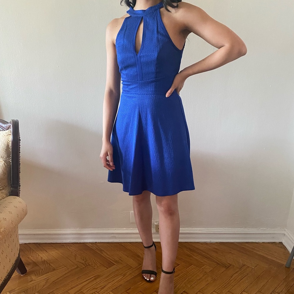 Lumiér By Bariano Flare & Flirty Blue Dress